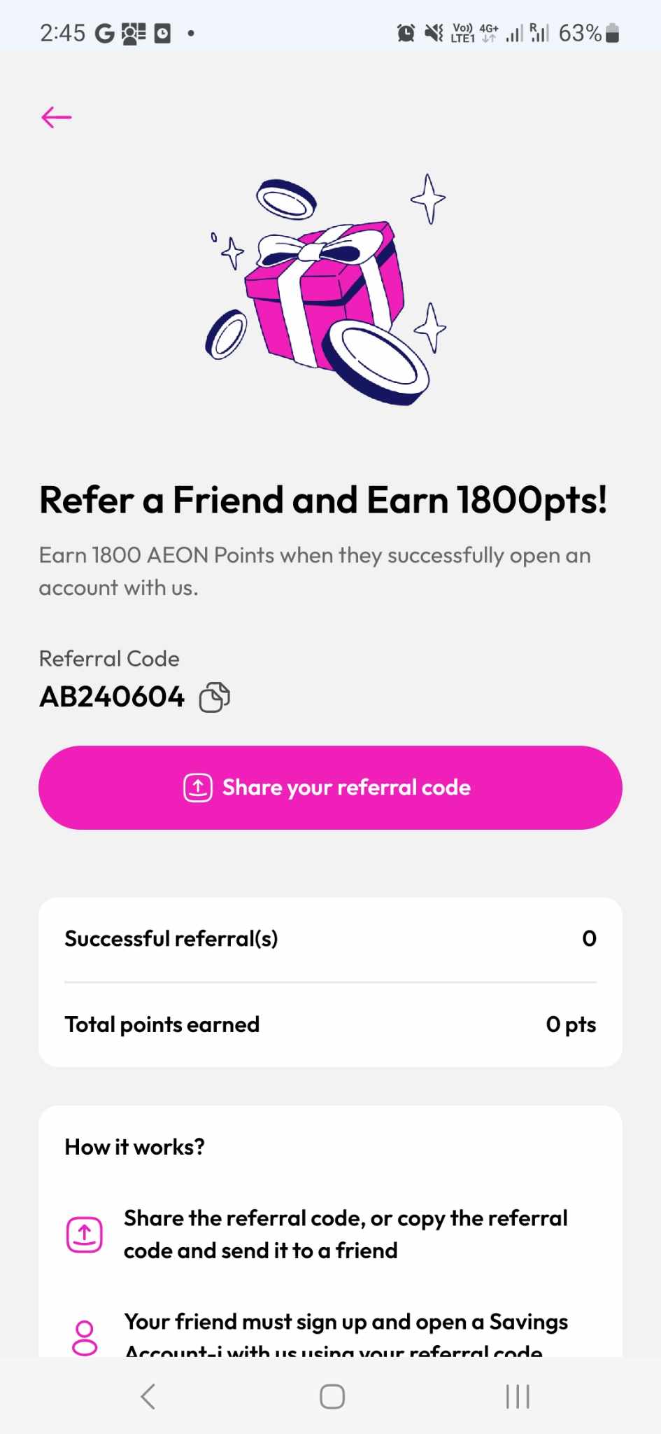 AEON Bank Referral Code